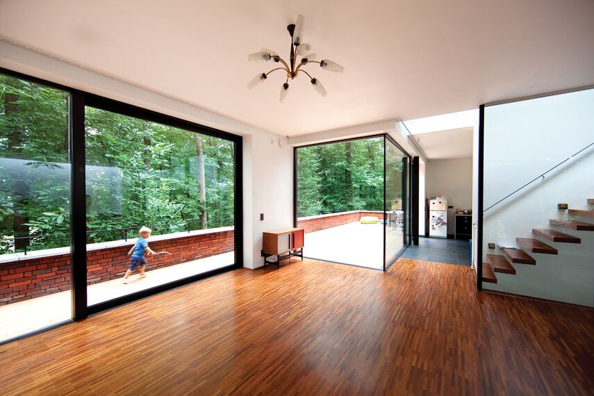 CS 77 Standard Fenêtres, CS 77 Fenêtres, CW 50 Standard Murs rideaux et CW 50 Murs rideaux - House Maison privée à Overijse situé à Overijse, Belgique