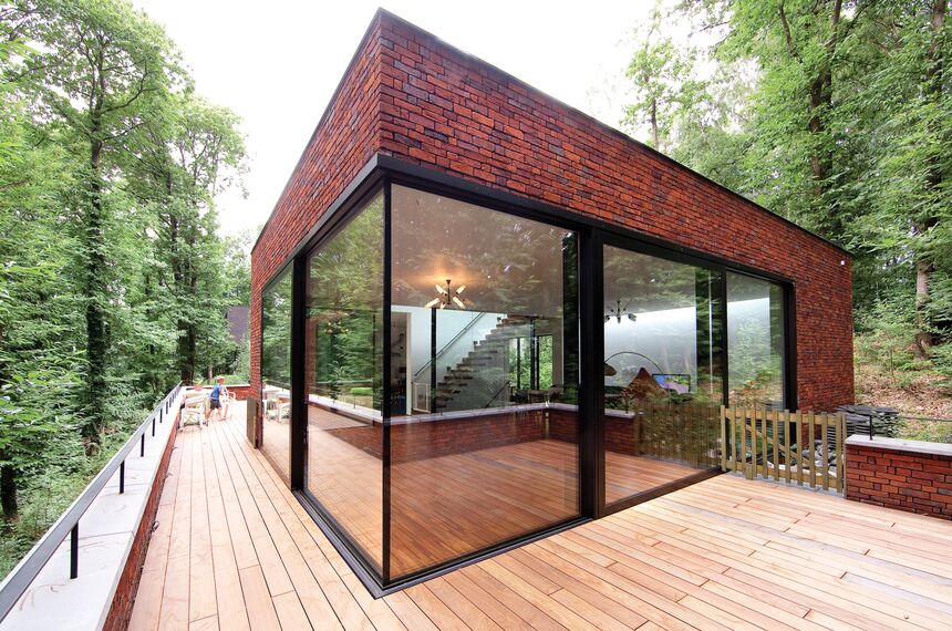 CS 77 Standard Fenêtres, CS 77 Fenêtres, CW 50 Standard Murs rideaux et CW 50 Murs rideaux - House Maison privée à Overijse situé à Overijse, Belgique