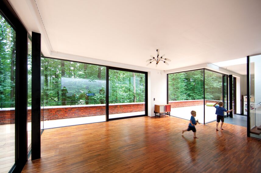 CS 77 Standard Fenêtres, CS 77 Fenêtres, CW 50 Standard Murs rideaux et CW 50 Murs rideaux - House Maison privée à Overijse situé à Overijse, Belgique