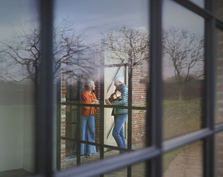 SlimLine 38 Fenêtres et SlimLine 38 Portes - Charme champêtre et confort moderne dans une ferme rénovée situé à Oedelem, Belgique