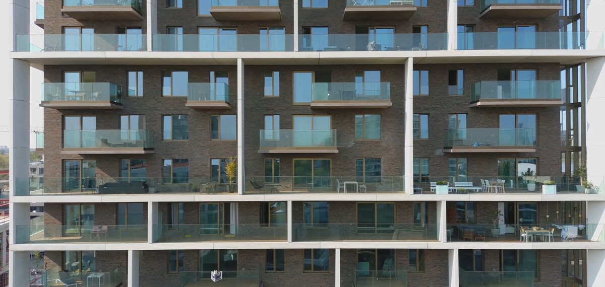 ConceptWall 60 Murs rideaux et MasterLine 8 HI+ Fenêtres - Scheldezicht situé à Antwerp, Belgique