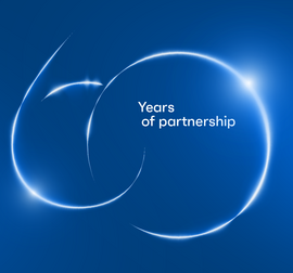 Logo des 60 ans de partenariat.
